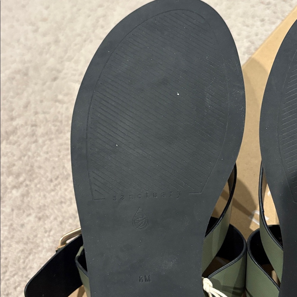 New in box! Sanctuary Green Sandals comfort 8 - Picture 7 of 8
